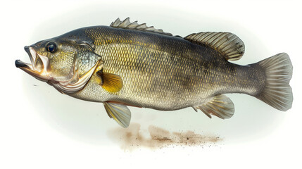 Wall Mural - Largemouth Bass Leaping from the Water