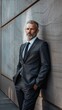 © wpw - A confident mature business CEO dressed in a formal suit. This image represents leadership, professionalism and corporate power.