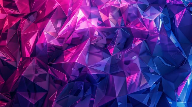 Abstract crystal background,, computer digital illustration. Colorful crystals.