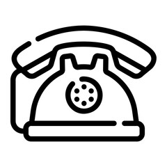 Wall Mural - telephone Line Icon