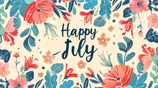 month illustration background with pastel colors drawing with wr