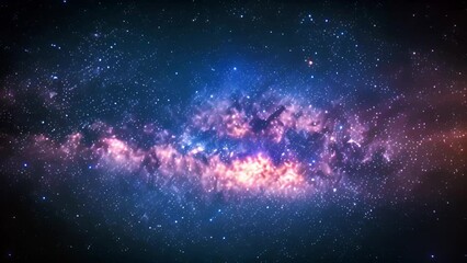 Poster - A photo of the Milky Way Galaxy stretching across a dark night sky, with numerous stars visible.