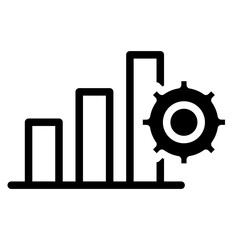 Poster - Result report icon. Business analysis concept.