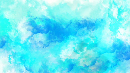 Wall Mural - sky background texture. blue watercolor texture. blue watercolor background.