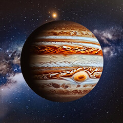 Wall Mural - Planet in outer space,AI