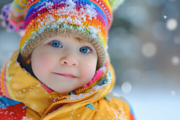 Sticker - Cute little girl smiling