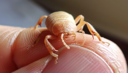 Canvas Print - A close-up photograph of a vinegaroon. AI.