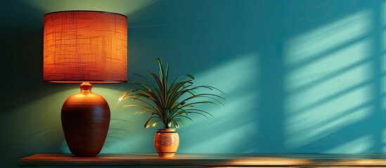 Aufkleber - Home decoration and decorative lampshade. Copy space image. Place for adding text or design