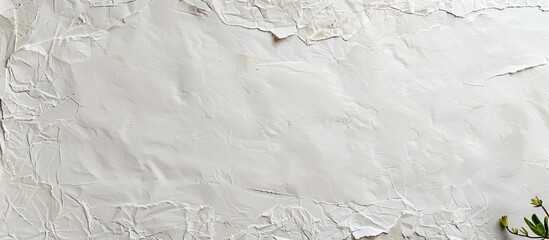 Aufkleber - Blank white Khadi paper contrasts with mulberry paper on a small square sheet with copy space image.