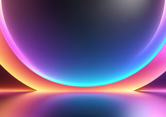 Wall Mural - abstract background with glowing lines