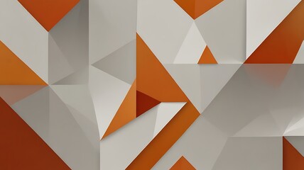 Wall Mural - Embrace simplicity with this captivating abstract background design. A minimalist arrangement of orange geometric shapes creates a harmonious composition. Generative Ai.