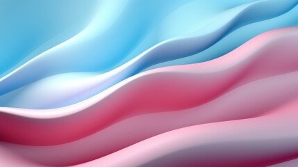 Wall Mural - Abstract Wavy Blue And Pink Background