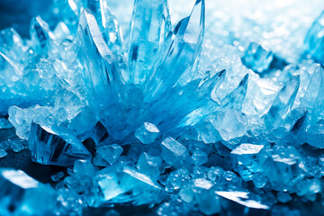 Poster - Closeup of Blue Crystal