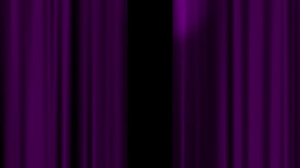 Sticker - curtain open close swaying spotlight stage background