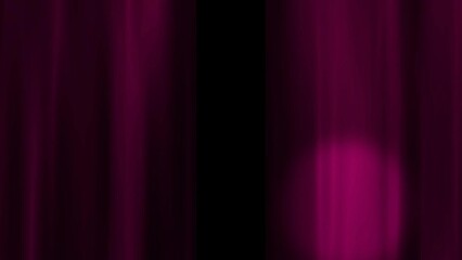 Canvas Print - curtain open close swaying spotlight stage background