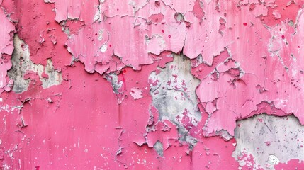 Poster - rustic bright pink concrete stone texture background
