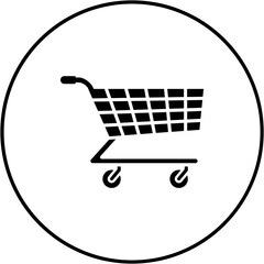 Canvas Print - Shopping cart Icon