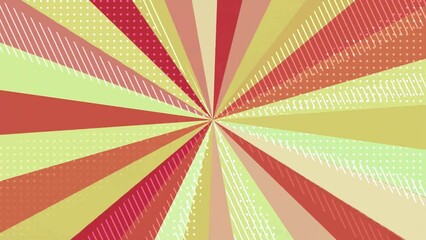 Poster - pop sunburst speed line cute geometric background	
