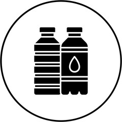 Wall Mural - Water bottles Icon