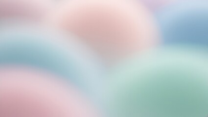 Poster - abstract blur background using soft pastel colors like light pink, baby blue, and mint green