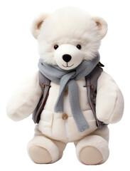 Poster - PNG Teddy polar bear plush white toy.