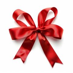 Wall Mural - Red Ribbon With Bow