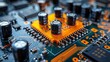 © OlScher - Close-Up of Circuit Board Components