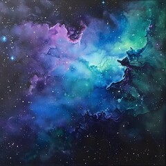 vibrant galaxy with nebulae and stars