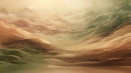 Poster - Create an abstract blur background using earthy tones like brown, beige, and olive green