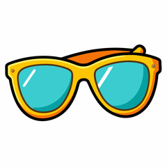 Canvas Print - sunglasses clipart cartoon illustration drawing