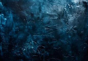 Poster - Abstract Dark Blue Grunge Texture Wall Background