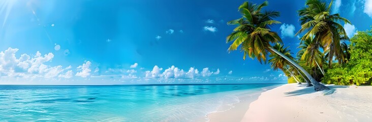 Wall Mural - Tropical Paradise Beach in Maldives