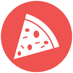 Canvas Print - Pizza Slice vector icon. Can be used for Italy iconset.