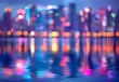 © MD - Blurred City Lights Reflecting on Water