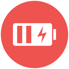 Canvas Print - Charge Battery vector icon. Can be used for Battery and Power iconset.