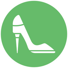 Canvas Print - Heel vector icon. Can be used for Shoemaker iconset.