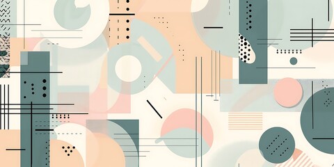 Poster - Colorful geometric background with colorful shapes and patterns, vibrant colors and shapes, vector illustration, bold lines, colorful geometric pattern, colorful shapes, bold lines, vector art style