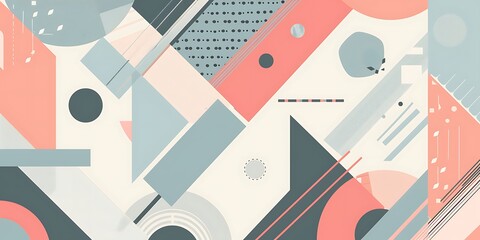 Poster - Colorful geometric background with colorful shapes and patterns, vibrant colors and shapes, vector illustration, bold lines, colorful geometric pattern, colorful shapes, bold lines, vector art style