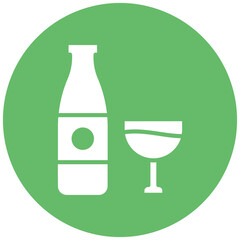 Canvas Print - Alcohol vector icon. Can be used for Luxury iconset.