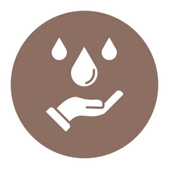 Canvas Print - Water vector icon. Can be used for Laundry iconset.