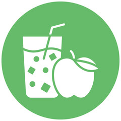 Poster - Apple Juice vector icon. Can be used for Beverages iconset.