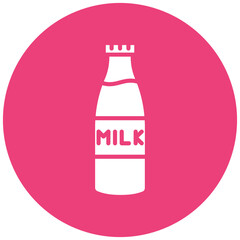 Poster - Milk Bottle vector icon. Can be used for Beverages iconset.