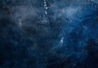 Poster - Dark Blue Grunge Texture Background