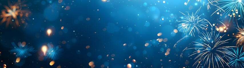 Festive Fireworks Celebration Background
