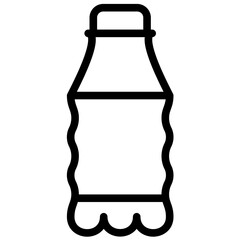 Sticker - Water Bottle vector icon illustration of Lifestyles iconset.