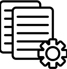 Wall Mural - Data Management vector icon illustration of Business Analytics iconset.