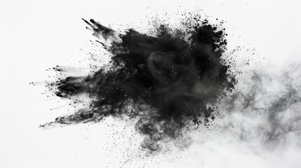 Poster - A modern illustration of abstract modern noise. Various sized particles of dust and debris. A grunge texture overlay isolated on a white background.