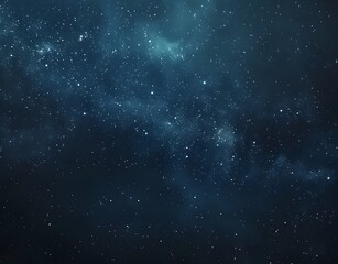 twinkling stars in deep space night sky