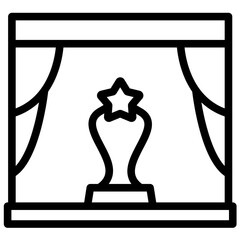 Sticker - Program vector icon illustration of Award Events iconset.