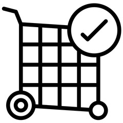 Sticker - Checkout vector icon illustration of Fashion Ecommerce iconset.